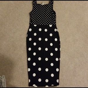 ASOS Polka Dot Midi Maternity Stretch Dress